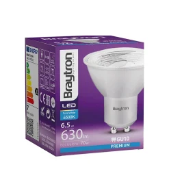 Ampoule LED GU10 Braytron - 6.5W - 6500K - 630 Lumens