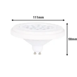 Ampoule LED GU10 15W 30 Projecteur - Blanc Neutre 4000K - 5500K