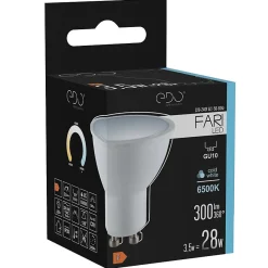 Ampoule LED GU10 3,5W 6500K blanc froid 300 lm 120 degrés EDO777487 FARI EDO