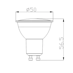 Ampoule LED GU10 4.5W (Pack de 10) - Blanc Froid 6000K - 8000K - SILAMP