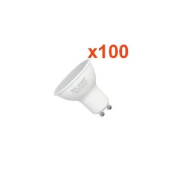 Ampoule LED GU10 6W 220V SMD2835 PAR16 10LED 100 degrés (Pack de 100) - Blanc Neutre 4000K - 5500K - SILAMP