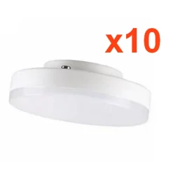 Ampoule LED GX53 7W (Pack de 10) - Blanc Neutre 4000K - 5500K - SILAMP