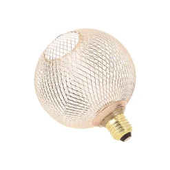 Ampoule LED holograme cage cuivre IP20 E27 150lm blanc chaud Xanlite