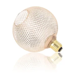 Ampoule LED holograme cage cuivre IP20 E27 150lm blanc chaud Xanlite