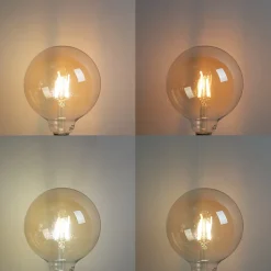 Ampoule LED intelligente E27 G125 dorée 4,9W 470lm 1800-4000K