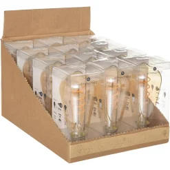 Ampoule LED Larme ambrée - filament torsadé E27 - Atmosphera