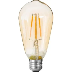 Ampoule LED Larme ambrée - filament droit E27 - Atmosphera