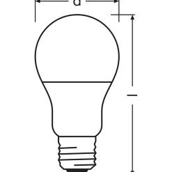 Ampoule LED Ledvance/Osram "Classique" E27 8,5W 806Lm 2700K 200 IP20