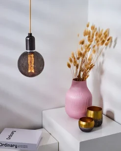 Ampoule LED linéaire Globe E27 50lm 1W blanc chaud ⌀12,5cm marron