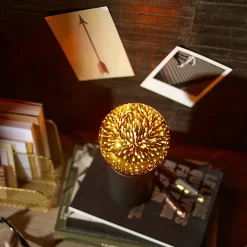 Ampoule LED linéaire Globe E27 20lm 4W blanc chaud ⌀9,5cm jaune