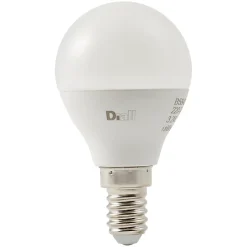 Ampoule LED mini globe E14 250lm 2.2W = 25W Ø4.5cm Diall blanc chaud