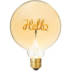 Ampoule LED mot Hello ambrée E27 - Atmosphera