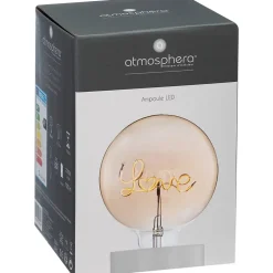 Ampoule LED mot Love ambrée E27 - Atmosphera