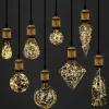 Ampoule LED NETTLIFE Ampoule LED vintage E27 Fireworks 3W diamant blanc chaud