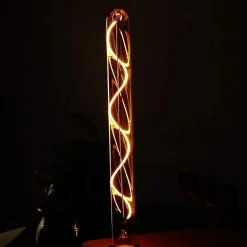 Ampoule LED NETTLIFE E27 style vintage tubulaire 300 mm dorée pour maison et café