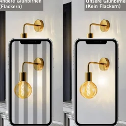 Ampoule LED NETTLIFE Lampe LED E27 Ampoule : G125 Ampoule Edison Vintage 4W