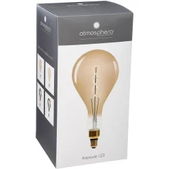 Ampoule LED Poire ambrée - filament torsadé E27 - Atmosphera