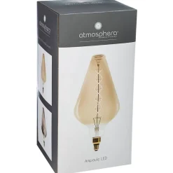 Ampoule LED Pyramide ambrée - filament torsadé E27 - Atmosphera