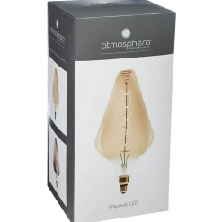 Ampoule LED Pyramide ambrée - filament torsadé E27 - Atmosphera