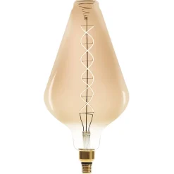 Ampoule LED Pyramide ambrée - filament torsadé E27 - Atmosphera