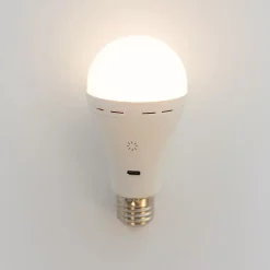 Ampoule LED rechargeable dimmable Lapera blanc IP20 E27 350lm Newgarden