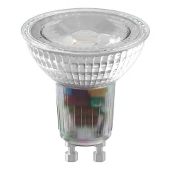 Ampoule LED reflecteur - CALEX - GU10 - 4,9 W - 345 lm - 2700 K - Intensité variable - Chrome