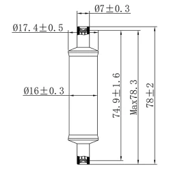 Ampoule LED R7S 470lm=40W blanc chaud Jacobsen