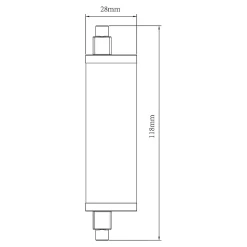 Ampoule LED R7S 1901lm=120W blanc chaud dimmable Jacobsen