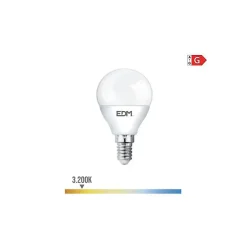 Ampoule LED sphérique - EDM - 98323 - 400 lumens - 3200K - Classe énergétique A+