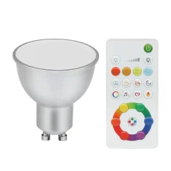 Ampoule LED spot réflecteur GU10 350lm 4W = 32W Ø5cm Diall RVB et blanc chaud aux nuance blanc froid