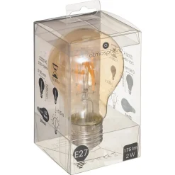 Ampoule LED Standard ambrée - filament droit E27 - Atmosphera