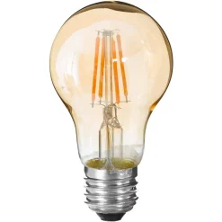 Ampoule LED Standard ambrée - filament droit E27 - Atmosphera