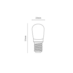 Ampoule LED T22 2W 3000K - Lampadine