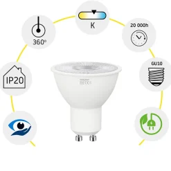AMPOULE LED 5W CHAUDE GU10 230V RSL040