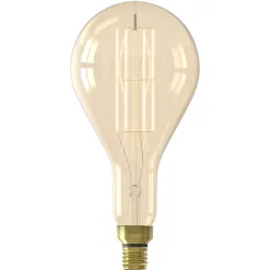 Ampoule LED XXL à filament linéaire E27 1100lm blanc chaud verre ambré Calex
