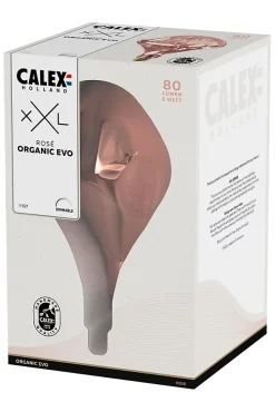 Ampoule LED XXL filament dimmable E27 80lm blanc chaud rose Ø16,5 x L.28cm Calex