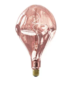 Ampoule LED XXL filament dimmable E27 80lm blanc chaud rose Ø16,5 x L.28cm Calex