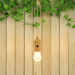 Ampoule suspendue orange l.5,6 x H.27 cm