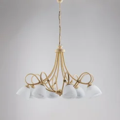 Anna Plafonnier circulaire en métal et aluminium laqué blanc avec LED intégrée H.7 d.50 BL249-P50