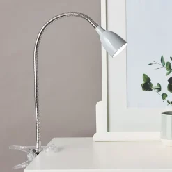 ANTHONY Lampe à pince LED fer/titane métal/plastique -LED intégrée 2,4W - ampoule incluse