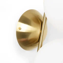 Aplique mural ANA Double Boule en Cristal 150mm en Métal Doré - Design Élégant avec Douille E27 x2 pour Intérieur