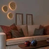 Aplique mural en bois pour intérieur TRINA 12W - Lumière indirecte chaude 2700K avec éclairage arrière - IP20