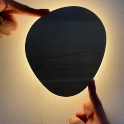 Aplique mural en bois pour intérieur TRINA 12W - Lumière indirecte chaude 2700K avec éclairage arrière - IP20