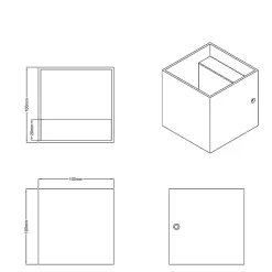 Applique Led murale intérieure éclairage haut/bas - Trio - Louis