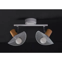 Applique 2 spots orientables métal Hyde blanc