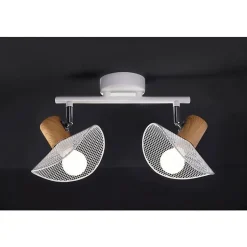 Applique 2 spots orientables métal Hyde blanc