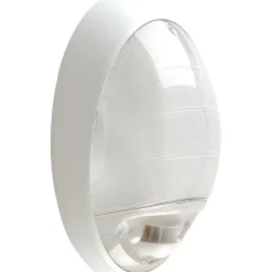 Applique Atoll ovale E27 sans source lumineuse infrarouge blanc - LEBENOID