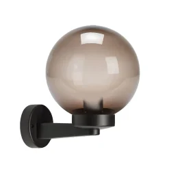 Applique avec sphère pour extérieur en PMMA, 200mm, Culot E27, ambré