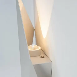 Applique blanche LED au design géométrique - Giada