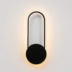 Applique cercle noir suspendu - Pise